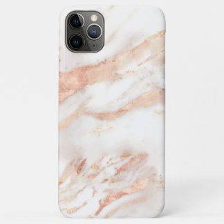 Capa Para iPhone 11 Pro Max Elegante Rosa Dourada Marble Chic Chic Girly