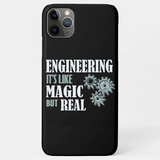 Capa Para iPhone 11 Pro Max Engenharia - É como Magia, mas Real (Verso)