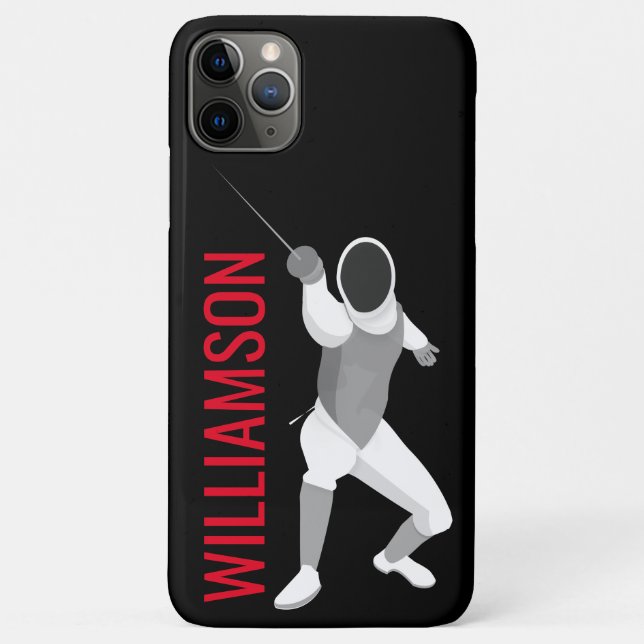 Capa Para iPhone 11 Pro Max Esgrima (Verso)