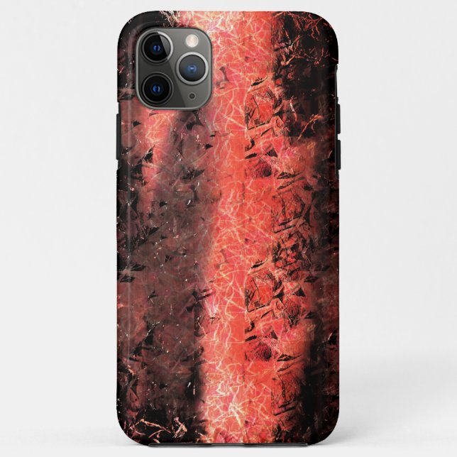 Capa Para iPhone 11 Pro Max Esquisita textura coral avermelhado amassado (Verso)