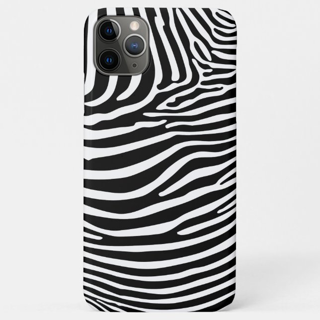 Capa Para iPhone 11 Pro Max Estampa de Zebra (Verso)