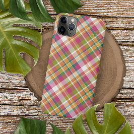 Capa Para iPhone 11 Pro Max Estilo Rústico Francês Charmoso Padrão Madras