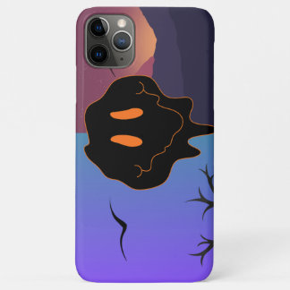 Capa Para iPhone 11 Pro Max Estojo de Telefone Artístico com Silhueta de Monst