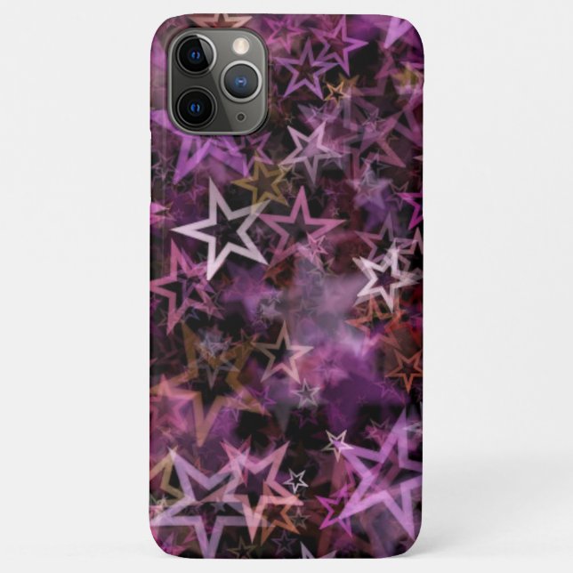 Capa Para iPhone 11 Pro Max Estrela roxa (Verso)