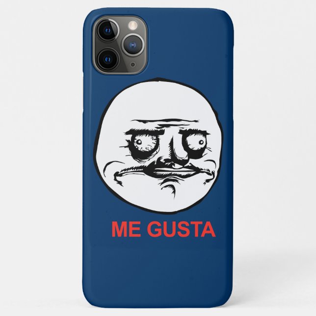 Capa Para iPhone 11 Pro Max Eu Gusta enfrenta Meme (Verso)