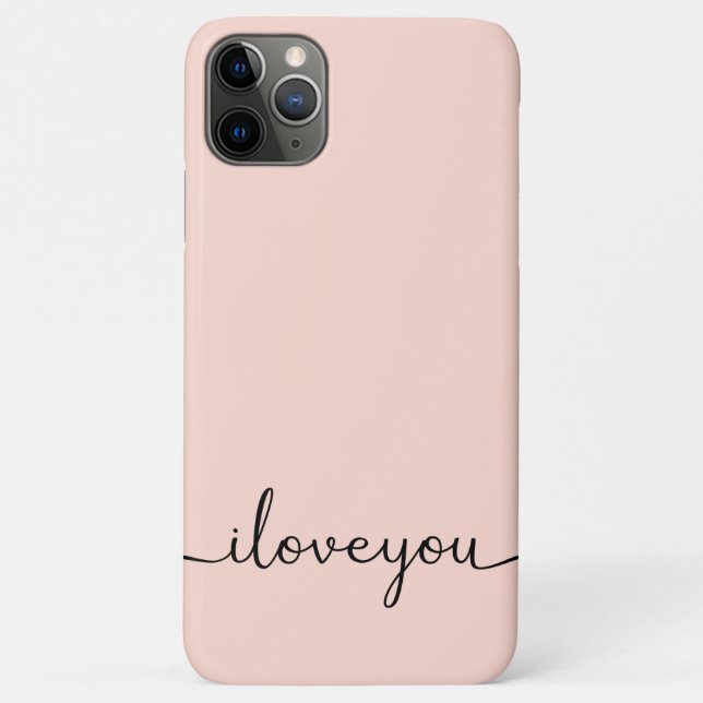 Capa Para iPhone 11 Pro Max Eu te amo (Verso)