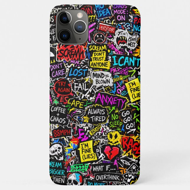 Capa Para iPhone 11 Pro Max Experimento ZOYNKLAB 0047025 Caos (Verso)
