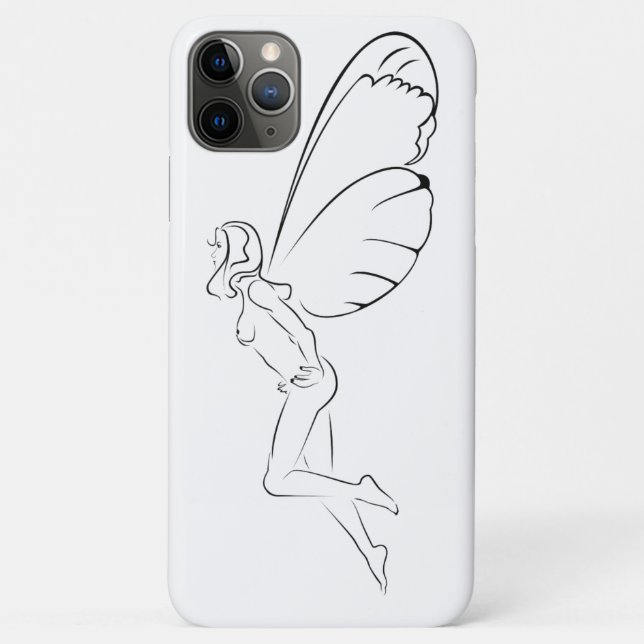 Capa Para iPhone 11 Pro Max Fadas Voadoras... (Verso)