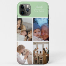 Family Photo Collage light green 4 Picture