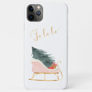 Capa Para iPhone 11 Pro Max Farmhouse Pink Christmas Falala