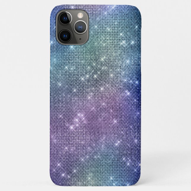 Capa Para iPhone 11 Pro Max *~* Faux Rinestone Rosa Vermelho Azul (Verso)