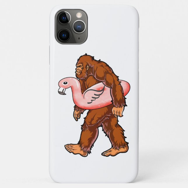 Capa Para iPhone 11 Pro Max Flamingo Pé Grande (Verso)