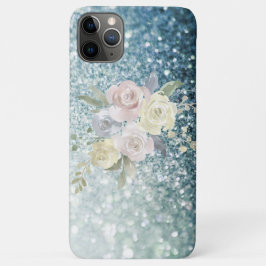 Capa Para iPhone 11 Pro Max *~* Flor Comprado Ombro Floral de TEAL Comprado