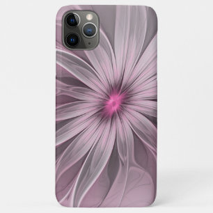 Capa Para iPhone 11 Pro Max Flor Rosa À Espera De Uma Arte Fractal Abstrato D