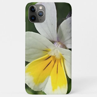Capa Para iPhone 11 Pro Max Flor Viola Amarelo