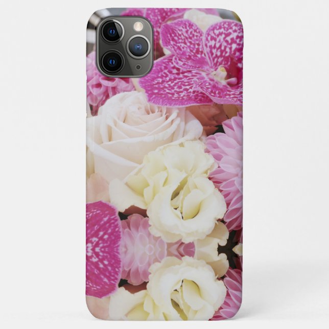 Capa Para iPhone 11 Pro Max Flores (Verso)
