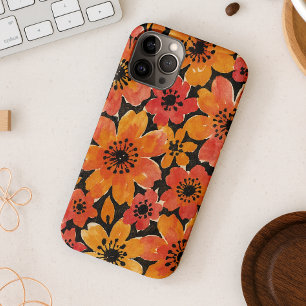 Capa Para iPhone 11 Pro Max Flores Coloridas Delicadas em Aquarela