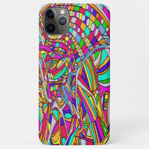 Capa Para iPhone 11 Pro Max Flores de abstrato