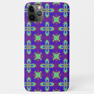 Capa Para iPhone 11 Pro Max Flores de Artdeco no Estilo Retroativo