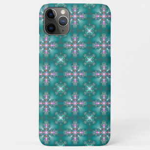 Capa Para iPhone 11 Pro Max Flores de Artdeco no Estilo Retroativo