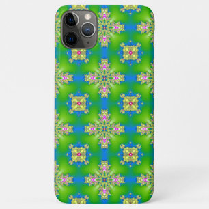 Capa Para iPhone 11 Pro Max Flores de Artdeco no Estilo Retroativo