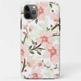 Capa Para iPhone 11 Pro Max Flores rosa