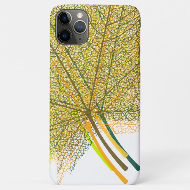 Capa Para iPhone 11 Pro Max Folha de Outono #4 (Verso)