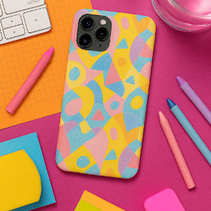 Capa Para iPhone 11 Pro Max Formas Amorfos Divertidas e Funky em Arte de Lápis