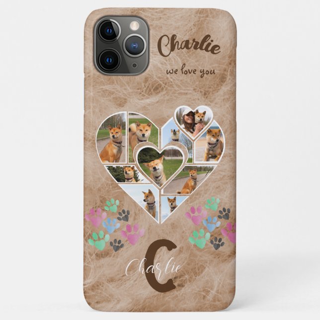 Capa Para iPhone 11 Pro Max Foto personalizada personalizada do memorial Pet e (Verso)