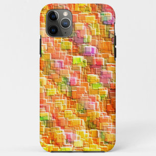 Capa Para iPhone 11 Pro Max Fragmentação exagerada de arremessos quadrados e