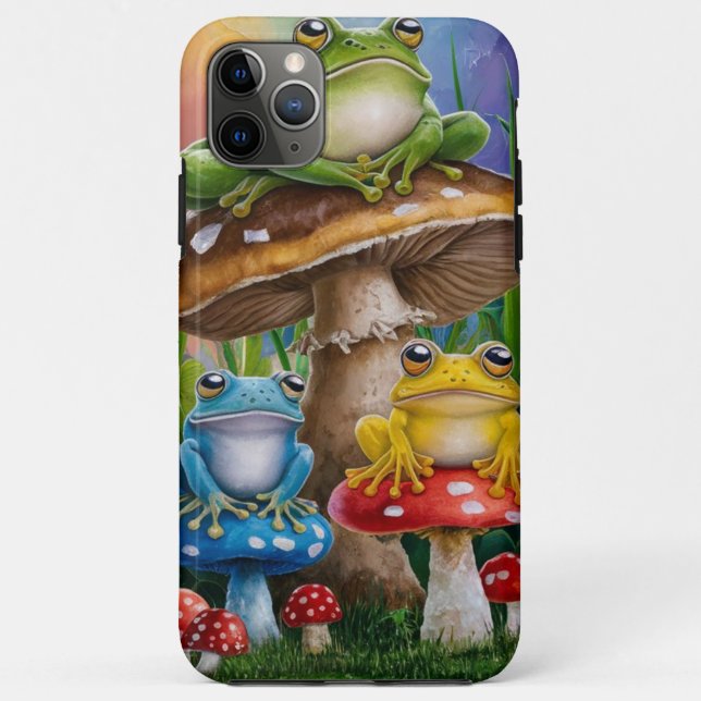 Capa Para iPhone 11 Pro Max Froggie Friends (Verso)
