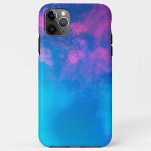 Capa Para iPhone 11 Pro Max Fumos cor-de-rosa e azuis Zazzle_Growth.