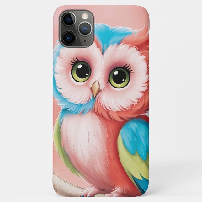 Capa Para iPhone 11 Pro Max Funda motivo Búho para iPhone 11 Pro Max  (Verso)