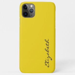 Capa Para iPhone 11 Pro Max Fundo Amarelo Simples