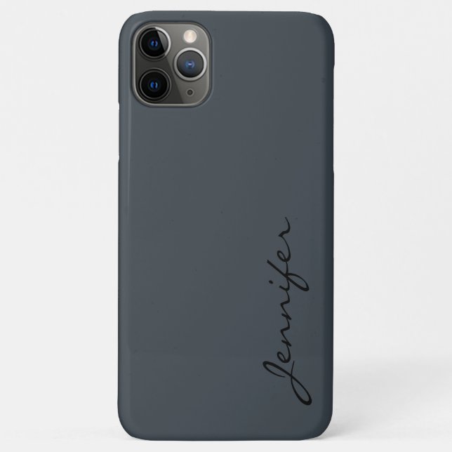 Capa Para iPhone 11 Pro Max Fundo de cor arsênico (Verso)