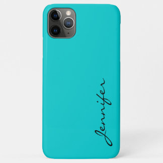Capa Para iPhone 11 Pro Max Fundo de cor da turquesa escura