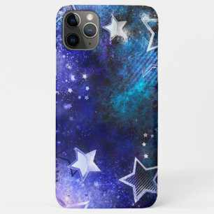 Capa Para iPhone 11 Pro Max Fundo de Espaço com Estrelas