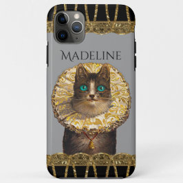Capa Para iPhone 11 Pro Max Gatinho francês Felicette Bleu