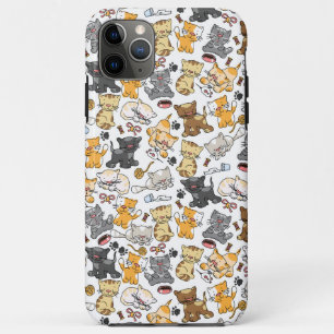 Capa Para iPhone 11 Pro Max Gatos de Gatinhos Repletos