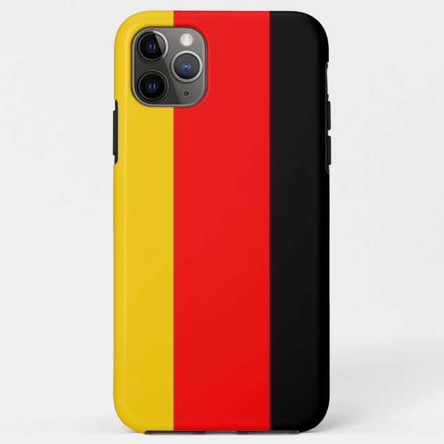 Capa Para iPhone 11 Pro Max German Flag Cell Phone Case (Verso)