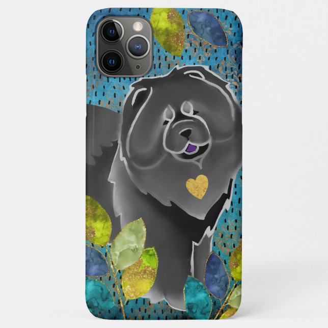 CAPA PARA iPhone 11 PRO MAX GINKGO BLACK CHOW IPHONE 11 PRO MAX CASE (Verso)