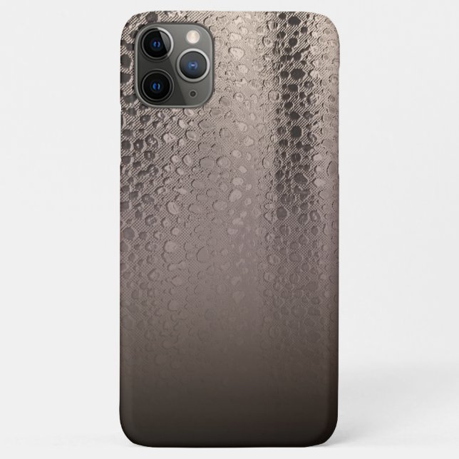 Capa Para iPhone 11 Pro Max Glam Moderno Abstrato Rosa Bege Dourado Prata (Verso)