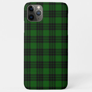 Capa Para iPhone 11 Pro Max Graham tartan green black xadrez