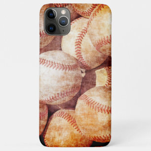 Capa Para iPhone 11 Pro Max Grunge Dirty Vintage Vestido Baseball Sport Balls