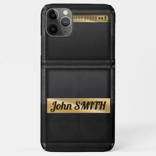 Capa Para iPhone 11 Pro Max Guitarra com nome personalizado