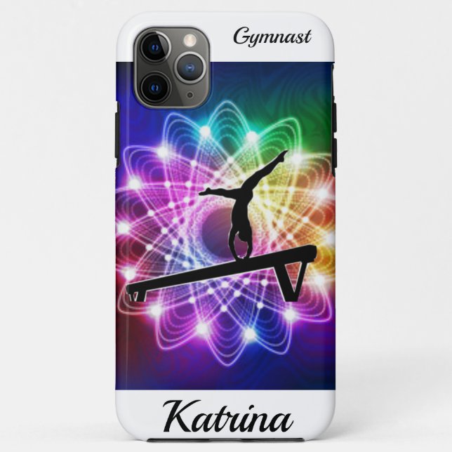 Capa Para iPhone 11 Pro Max Gymnastics Balance Beam Swirl Case-Mate (Verso)