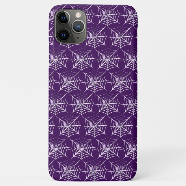 Capa Para iPhone 11 Pro Max Halloween Spider Web (Verso)
