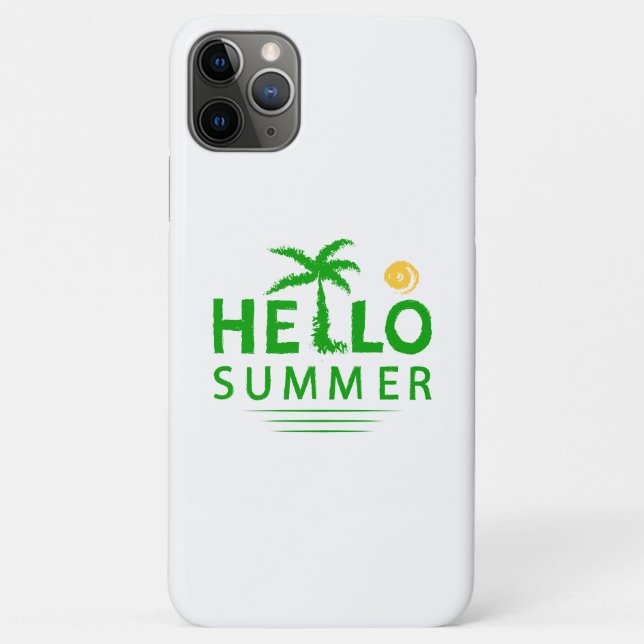 Capa Para iPhone 11 Pro Max Hello Summer (Verso)