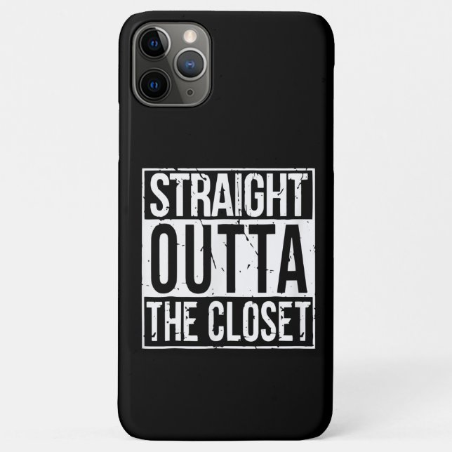 Capa Para iPhone 11 Pro Max Hetero Do Armário LGBT - Camisa De Presente (Verso)