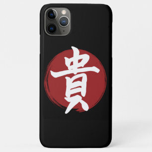 Capa Para iPhone 11 Pro Max Honor Kanji Símbolo Japonês Caligrafia